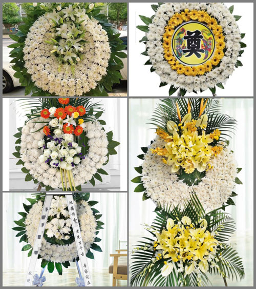 广东东莞市常平镇木棆村花圈速递